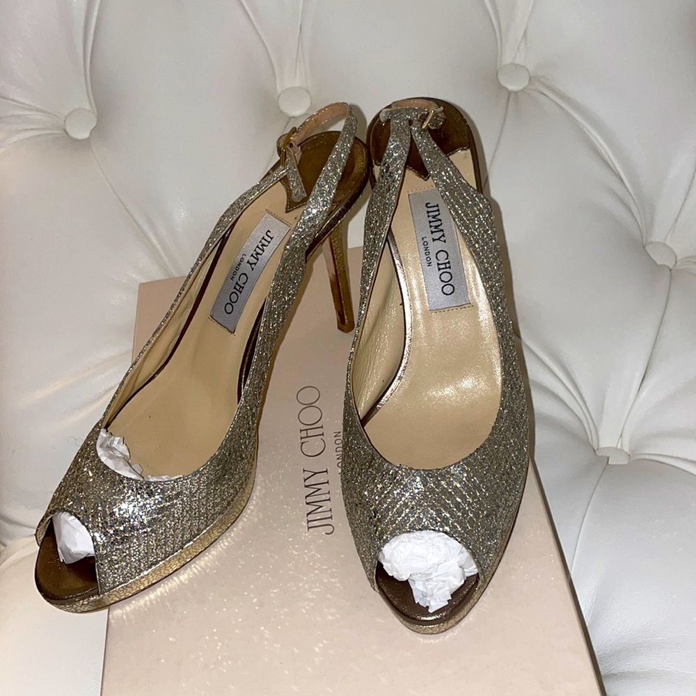 JIMMY CHOO NOVA 247 Glitter Pumps